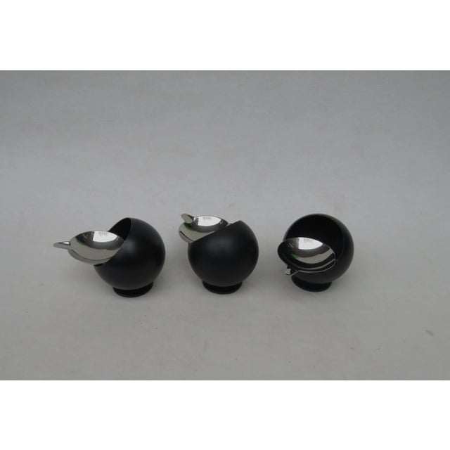 Metal Large Model Smokny Ball Ashtrays from F.W. Quist, 1970s, Set of 3 For Sale - Image 7 of 14