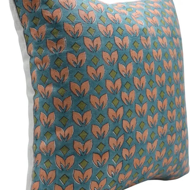 ntroducing the "Titli" block print handmade cushion cover – a vibrant tribute to the whimsical beauty of butterflies....