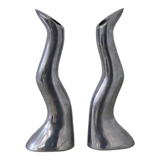 1960s Anna Efverlund Candlestick Holders - Set of 2 For Sale