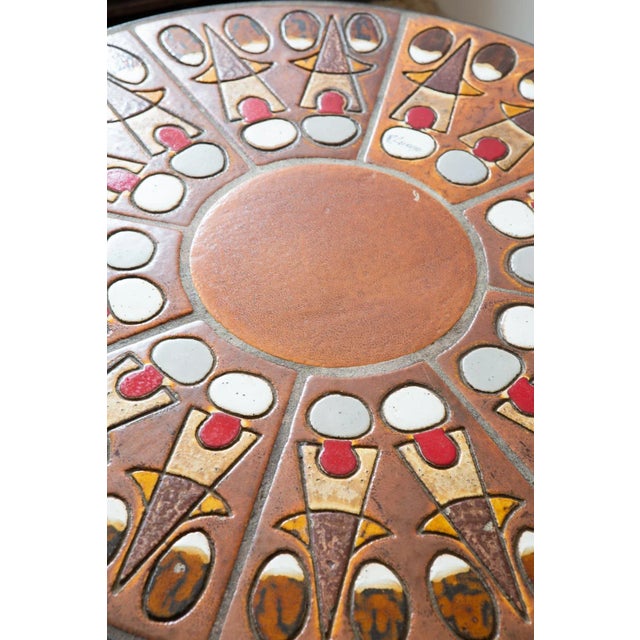 Ceramic Coffee Table by Raymond Corroyez, 1960s For Sale - Image 4 of 8