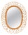 Large Oval Mirror in Bamboo, Rattan and Wicker by Franco Albini, Italy, 1970s For Sale