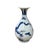 Elevate your interior decor with this vintage blue and white dragon porcelain art vase, showcasing print cobalt blue...