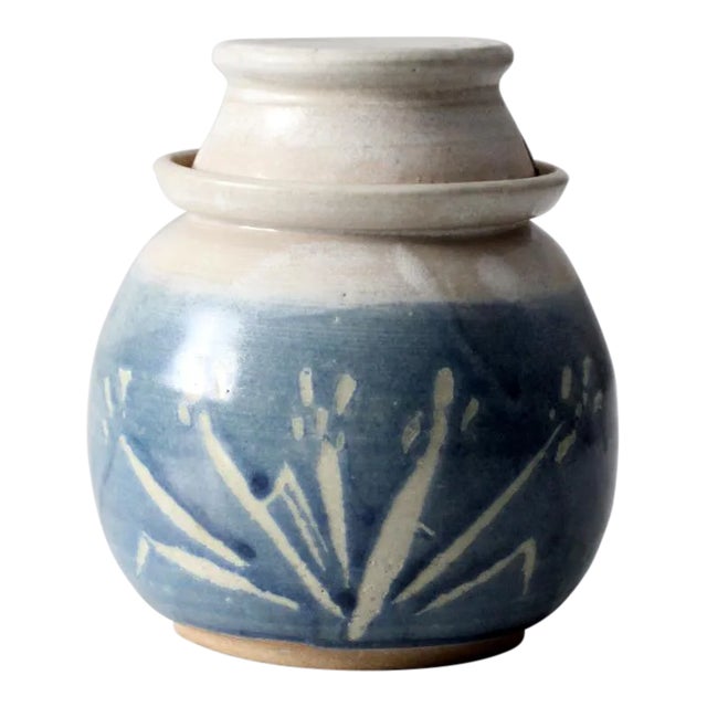 Vintage Studio Pottery Honey Jar For Sale