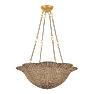 Hudson Valley Lighting Ardonia 28 in. 4 Light Chandelier in Vintage Gold Leaf Finish For Sale