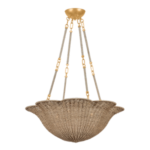 Hudson Valley Lighting Ardonia 28 in. 4 Light Chandelier in Vintage Gold Leaf Finish