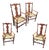 Timeless Elegance: 4 Antique Queen Anne Style Mahogany Armchairs For Sale