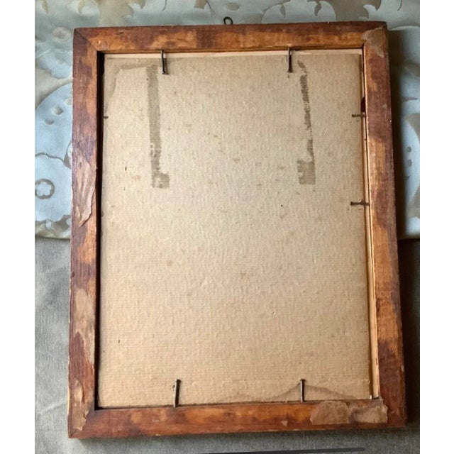 Black Antique 19th Century American Double Silhouette Portrait, Wood Frame For Sale - Image 8 of 9