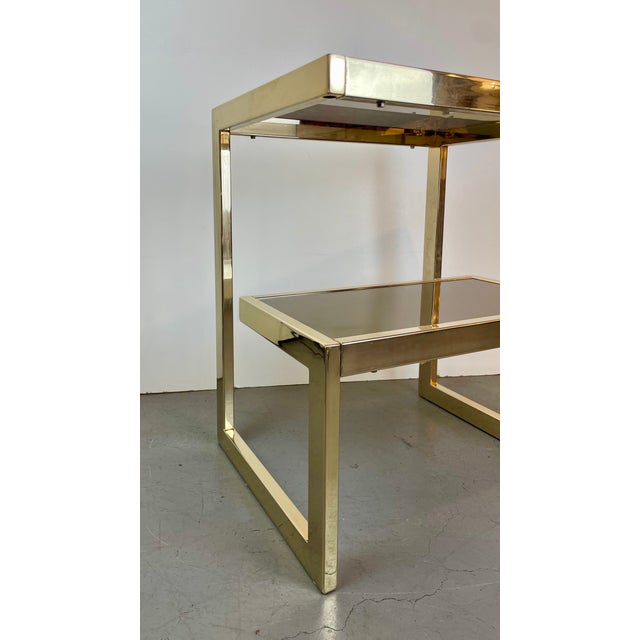 G-Shaped Side Table by Belgochrom for Dewulf Selection, Belgium, 1980s For Sale - Image 6 of 13