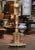 Beige Mid-19th Century Italian Carved Polychrome and Gilt Candle Holder Floor Lamp For Sale - Image 8 of 8