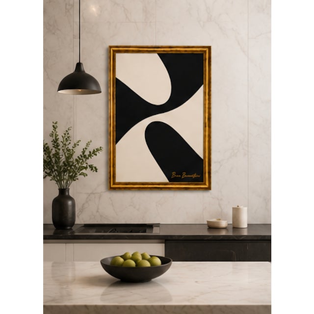 Convergence Modern Painting Framed, by Bryan Boomershine For Sale - Image 9 of 10