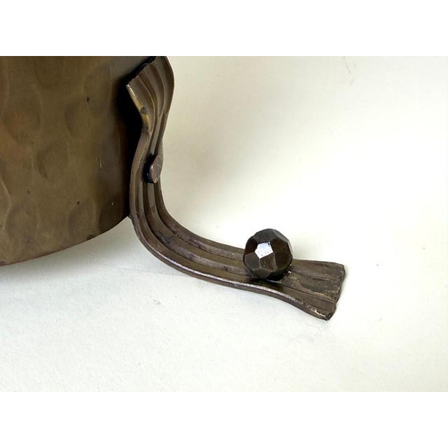 Hand-Hammered Brass Ceiling Light, 1960s For Sale - Image 14 of 18