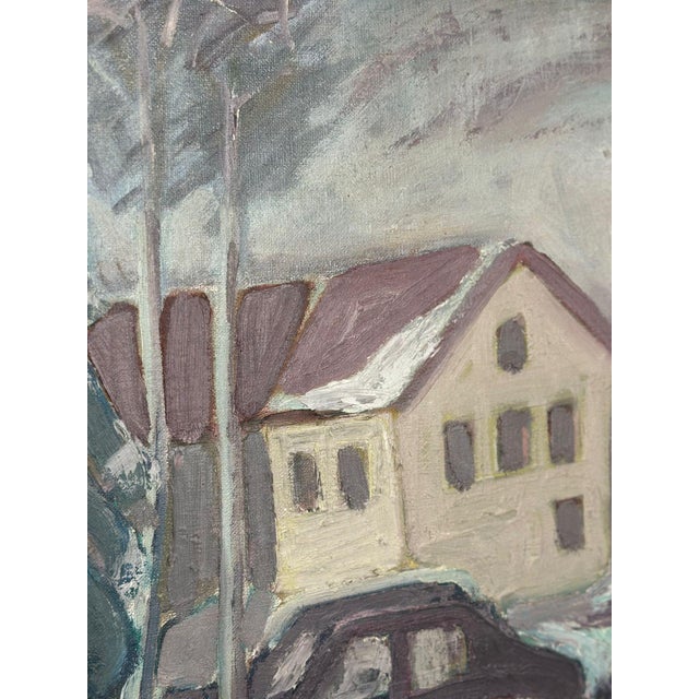 Pan, Winter, 1950s, Oil on Canvas, Framed For Sale - Image 13 of 15