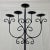 Lovely vintage wrought iron floor candelabra with five arms, suitable for taper candles. Beautiful design with a Spanish...