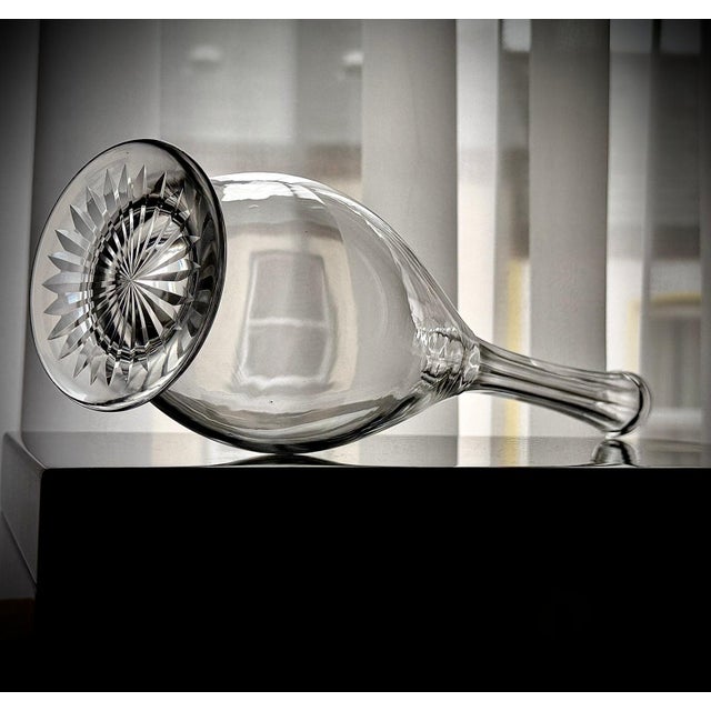 Antique Clear Glass Teardrop Decanters, 1890s, Set of 2 For Sale - Image 15 of 16