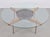 Round Glass Coffee Table with Wood X-Base, 1970 For Sale - Image 10 of 17