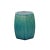 Chinese Hexagon Bamboo Theme Turquoise Green Ceramic Clay Garden Stool For Sale - Image 4 of 6
