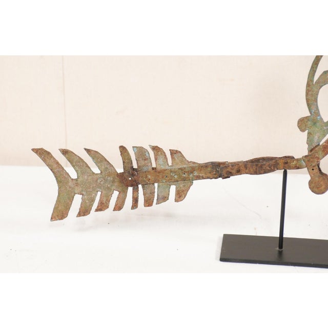 Brass 19th Ornamental Bird Fragment on Stand For Sale - Image 8 of 11