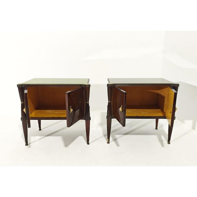 Vintage Italian Bedside Tables in the style of Vittorio Dassi, 1950s, Set of 2 For Sale - Image 14 of 18