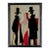 Vintage Signed by "Youst". Early 20th C. Original Signed Collage Silhouette Theatrical Painting For Sale