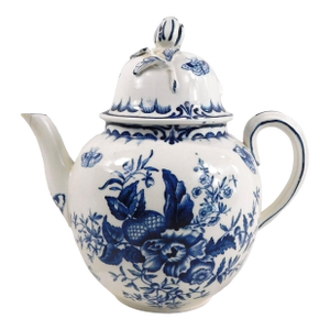 1940s Royal Worcester Blue Sprays Teapot