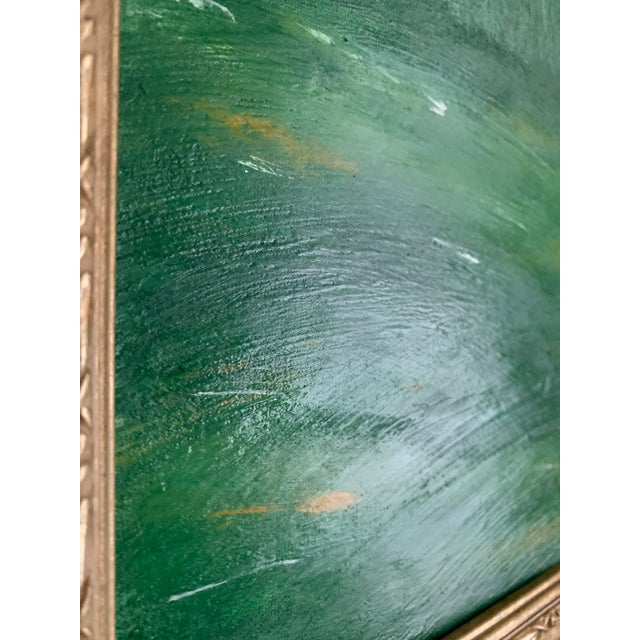 2020s Impressionist Style Original Landscape Painting on Canvas, Framed For Sale - Image 4 of 5