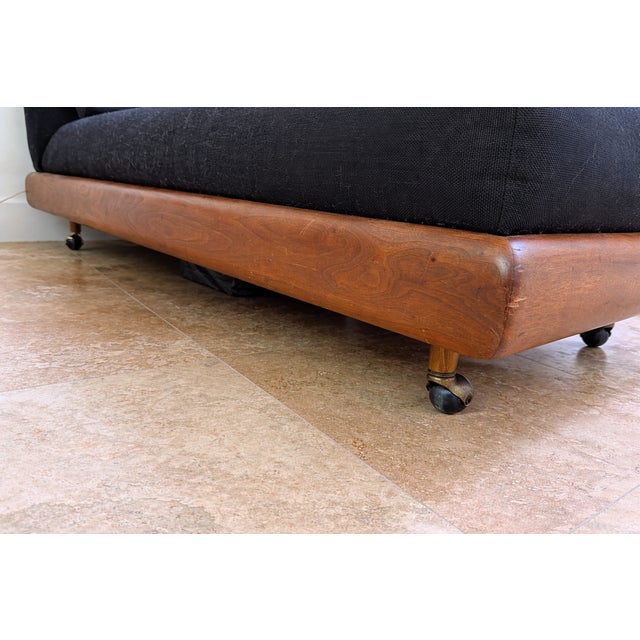 MCM Adrian Pearsall Grand Boomerang Sofa W/Certificate of Authenticity For Sale - Image 9 of 10