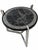 Mid-Century Modern Etched Slate and Chrome Magellan World Map Side/End Table, 1970 For Sale - Image 3 of 8