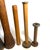 Brown Early 20th Century Industrial Wood Textile Bobbin Collection of 8 For Sale - Image 8 of 9