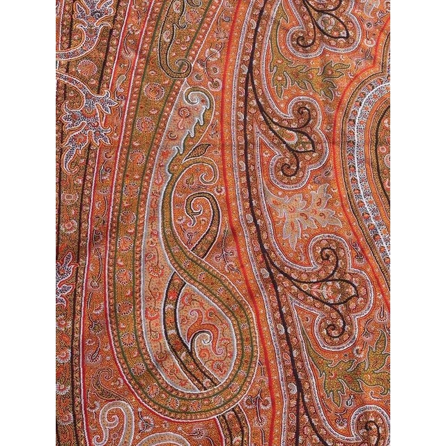 Antique Long Kashmir Shawl, 1890s For Sale - Image 9 of 18