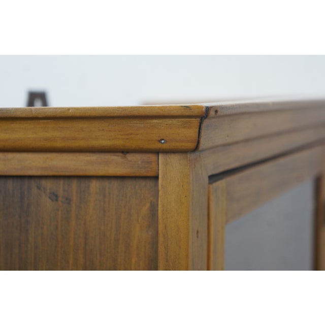 Antique Victorian Oak Apothecary Medicine Curio Display Cabinet Cupboard 23" For Sale - Image 13 of 18