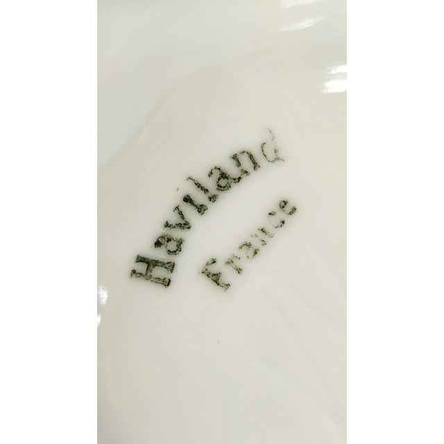 Antique Haviland Limoges Hand-Painted Cherry & Gilt Oyster Plate, Circa 1900 For Sale - Image 12 of 14