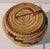 20th C Small Hand Made Lidded Basket With Handle For Sale - Image 4 of 6