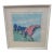 Mid 20th Century Mid-Century Modern J Russell Original Pastel Painting 25 X 25 For Sale