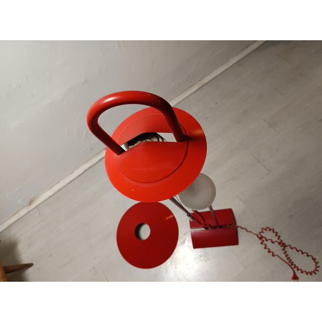 Vintage Red Floor Lamp, 1980s For Sale - Image 13 of 17