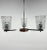 1970s Vintage Chrome & Glass Chandelier, 1970s For Sale - Image 5 of 9