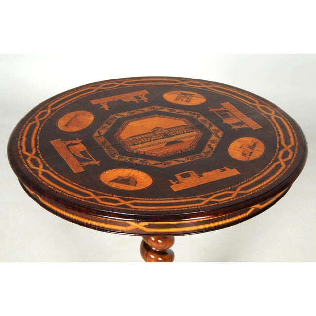 Mid 19th Century Side Table with Tunbridge Marquetry, 1850 For Sale - Image 14 of 18