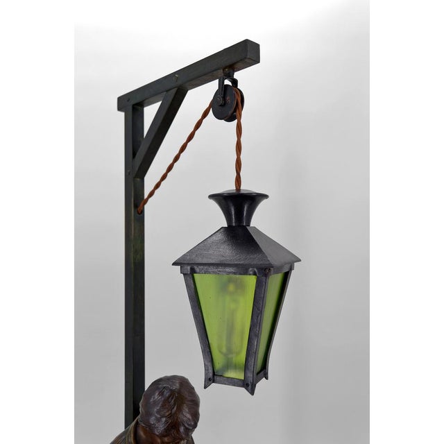 Art Nouveau The Good Soup Lamp by Victor Rousseau, 1900s For Sale - Image 15 of 18