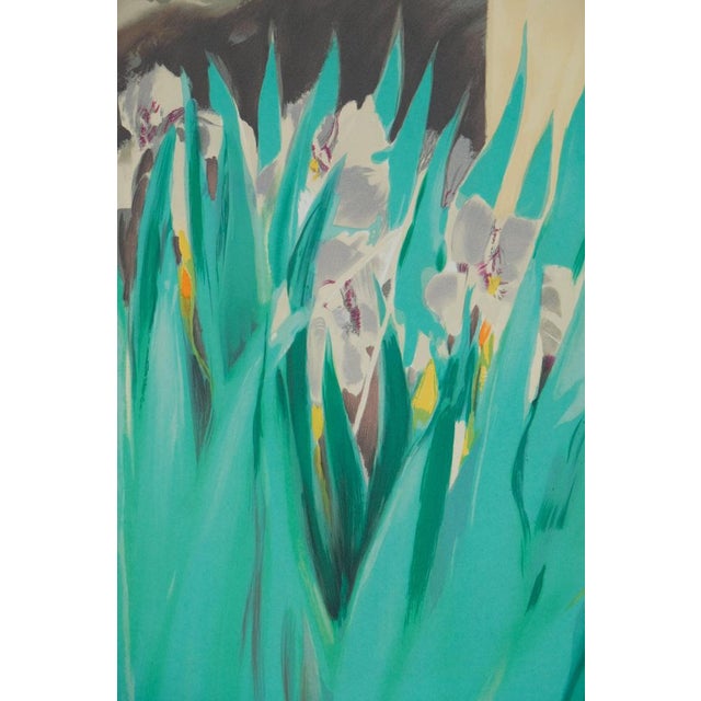 Claude HEMERET (1929) White Irises Original color lithograph Signed in pencil Marked as Artist's Proof (EA) On wove paper,...