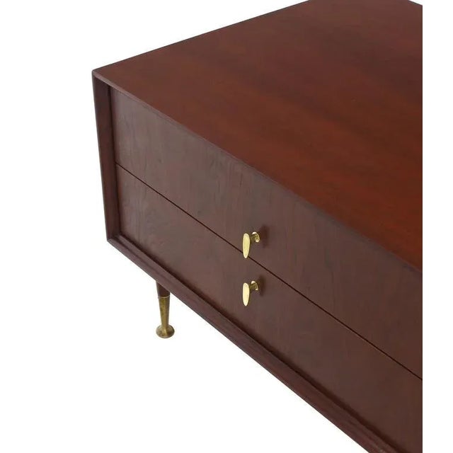 Vintage Mid Century Edmund Spence Square Drawer Cabinet End Table For Sale - Image 6 of 8