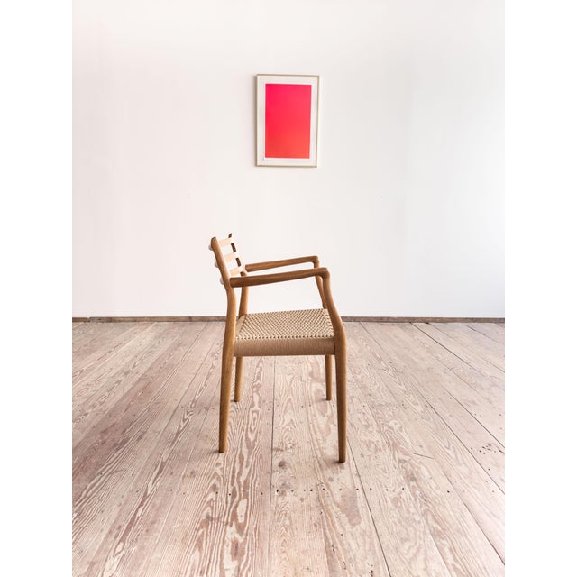 Mid-Century Modern Danish Model 62 Armchair in Oak by Niels O. Møller for J.L. Møllers, 1960s For Sale - Image 4 of 18