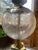 1950s Hollywood Regency Crackle Glass Globe Brass Table Lamp For Sale - Image 9 of 9