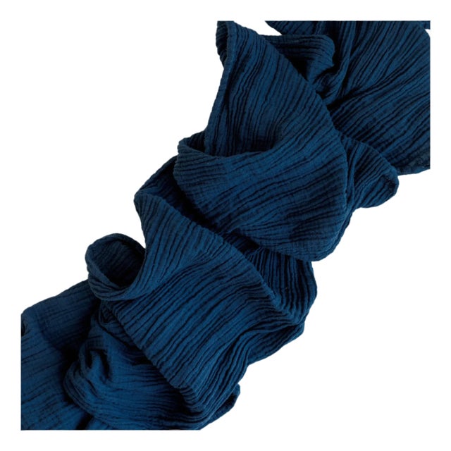 Organic Cotton Table Runner - Atlantic Blue For Sale