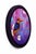 Contemporary Oriental Pygmy Kingfisher by Corina St. Martin | Acrylic on Float Wood Panel Bird on a branch with flowers For Sale - Image 3 of 3