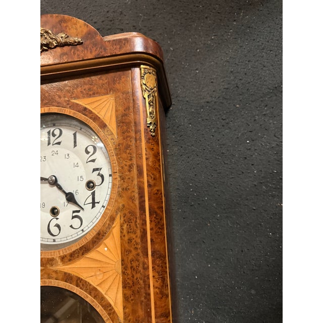Empire Style Clock, 1950s For Sale - Image 4 of 6