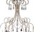 Italian Huge Ebanista Silver Gilt Metal & Rock Crystal Chandelier For Sale - Image 3 of 5
