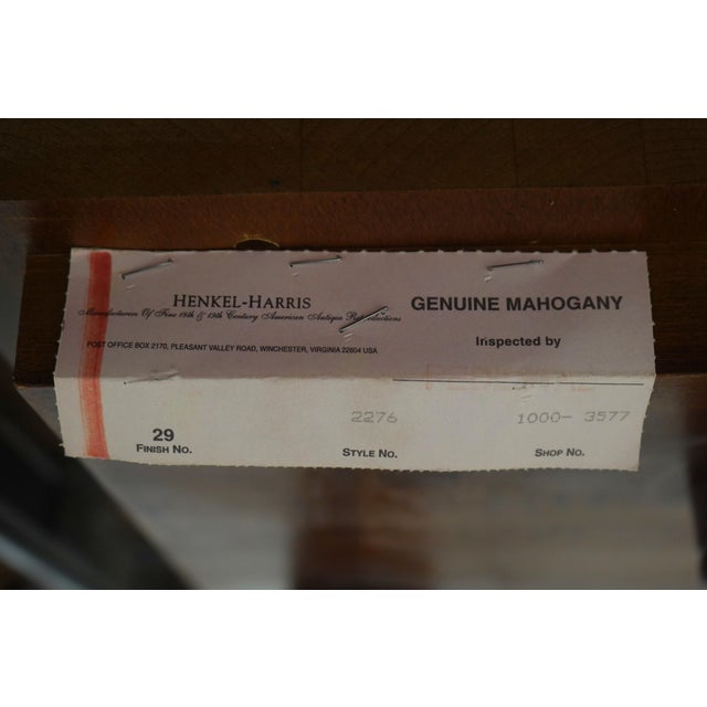 Henkel Harris Model 2276 Mahogany Dining Room Table For Sale - Image 18 of 18