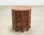 Islamic Moorish Style Carved Teak Inlaid Round Tabouret Drink Table For Sale - Image 3 of 15