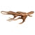 Impressive sculptural console table that floats on the wall. A single hundred year old teak root is sanded and trimmed to...