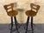Vintage Brutalist Bar Stools in Iron and Wood, 1960s, Set of 2 For Sale - Image 11 of 18