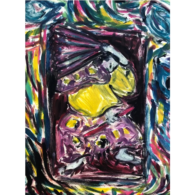 Postmodern kabuki on thin paper by Atlanta artist Adrienne Anderson (1949-2020). Anderson earned her MFA from University...